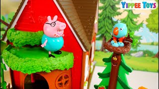Peppa Pig Goes Camping and Daddy Pig Helps Baby Birds