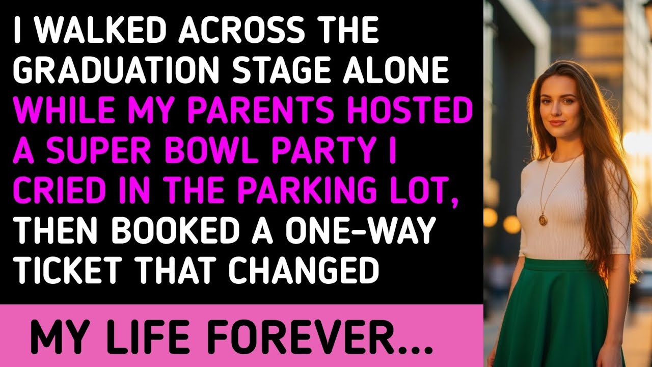 I WALKED ACROSS THE GRADUATION STAGE ALONE WHILE MY PARENTS HOSTED A SUPER BOWL PARTY I CRIED IN THE