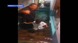 Young Child Cannot Wait for Preacher to Baptize Him