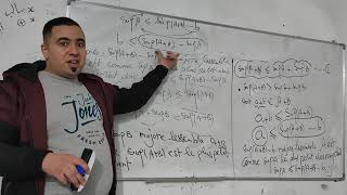 Exercices Borne inférieur et supérieur 1 ère universitaire mathématiques