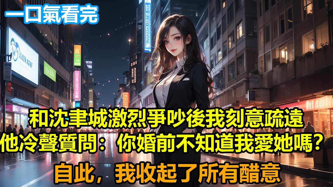 和沈聿城激烈爭吵後我刻意疏遠，他冷聲質問：你婚前難道不知道我愛她嗎？自此，我收起了所有醋意