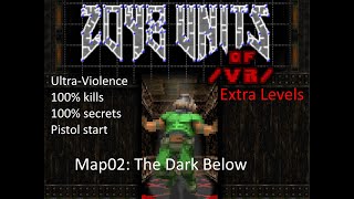 Doom II: 2048 Units of /vr/ (Extra Levels) - Map02: The Dark Below (Ultra-Violence 100%)