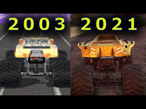 Evolution of Maximum Destruction (MAX-D) in Monster Jam and Monster Truck Games