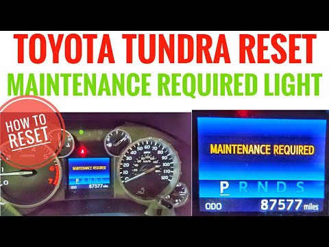 How To Reset Toyota Tundra Maintenance Light : 2020 Toyota Tundra