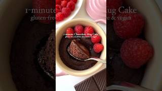 DAY 6 of Making Healthy Desserts: 1minute Chocolate Mug Cake #glutenfree #healthydessert #vegan