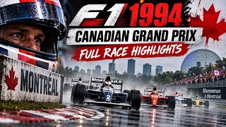 F1 1994 Canadian Grand Prix – Full Race Highlights #F1 #formula1
