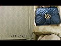 Unboxing the GUCCI GG Marmont Small Top Handle Bag.