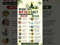 best weight loss  tips..myth vs fact
