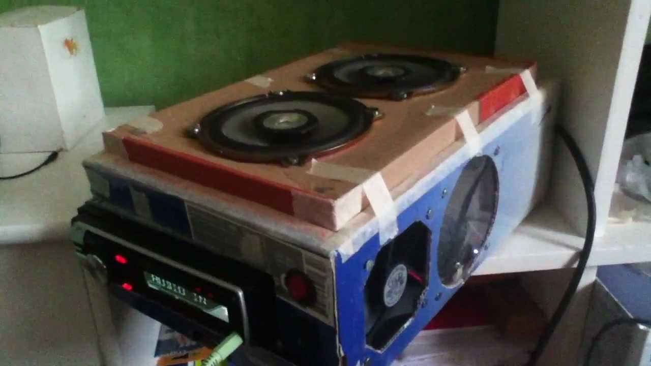 Stroomopwaarts haak Dapperheid custom autoradio box / Custom boombox - YouTube