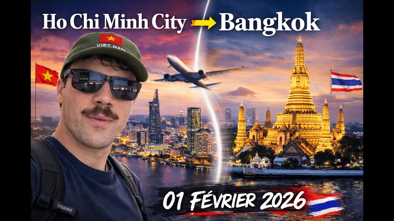 Ho chi minh city 🇻🇳 → Bangkok 🇹🇭 Arrivée chaotique, poutine et état d ...