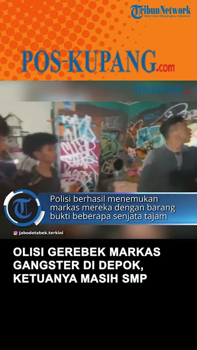 Polisi Gerebek Markas Gangster di Depok, Ketuanya Masih SMP,  Ibunya 'Menyerah': Terserah Pak