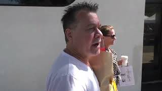 Eddie Van Halen talks about the greatest guitar player ever while shopping at Farmers Market in Stud