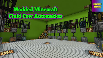 Modded Minecraft Ep 9 Fluid Cow Automation