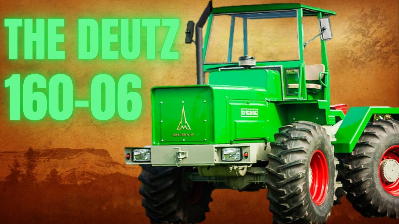 Deutz D16006: Редкий сочлененный полноприводный трактор Deutz с двигателем V8.