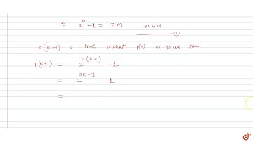 Using the principle of mathematical induction, prove that `(2^(3n)-1)` is divisible by `7` for a...