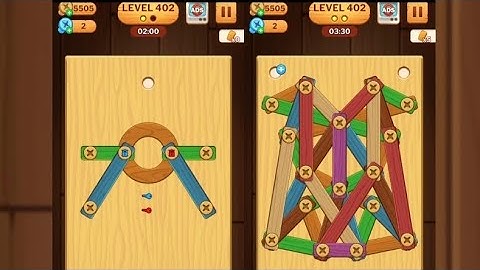 Screw Puzzle: Wood Nut & Bolt - Level 402