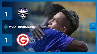 METROPOLITANOS-DEPORTIVO GARCILASO 1-1 | HIGHLIGHTS | SUDAMERICANA | MOLA TV