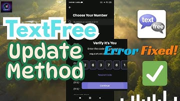 TextFree Account Create Method New Update | TextFree All Error 7062, 7063, 7063 Fixed #textfree