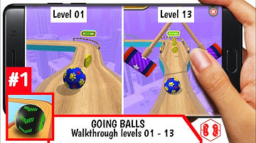 🔺1. GOING BALLS  - Walkthrough play game (Levels 1-13) game ios & android | DroidGame id