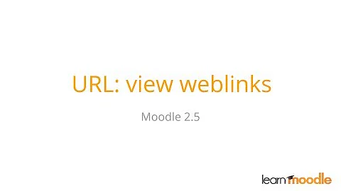 Moodle URL resource