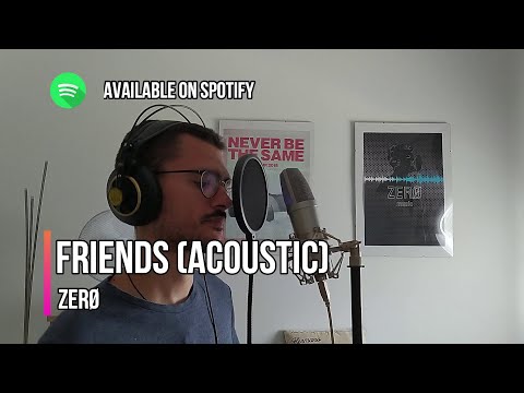 FRIENDS (Acoustic) - Anne-Marie & Marshmello | Male Cover by ZERØ | with LYRICS