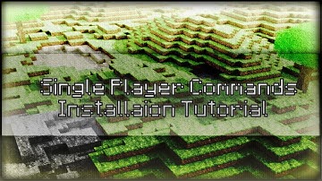 How to Install Minecraft 1.8.1 Signel Player Commands Mod!!!