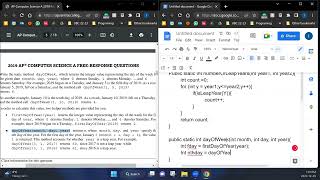 Walkthrough of AP CSA 2019 Free Response Questions