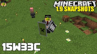 Details Minecraft 1.9 Snapshots 15w33c | Shields! How To Craft and Repair Shields Guide