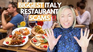 BIGGEST ITALY RESTAURANT SCAMS - MUST - WATCH Before You Visit Italy I Italy Travel