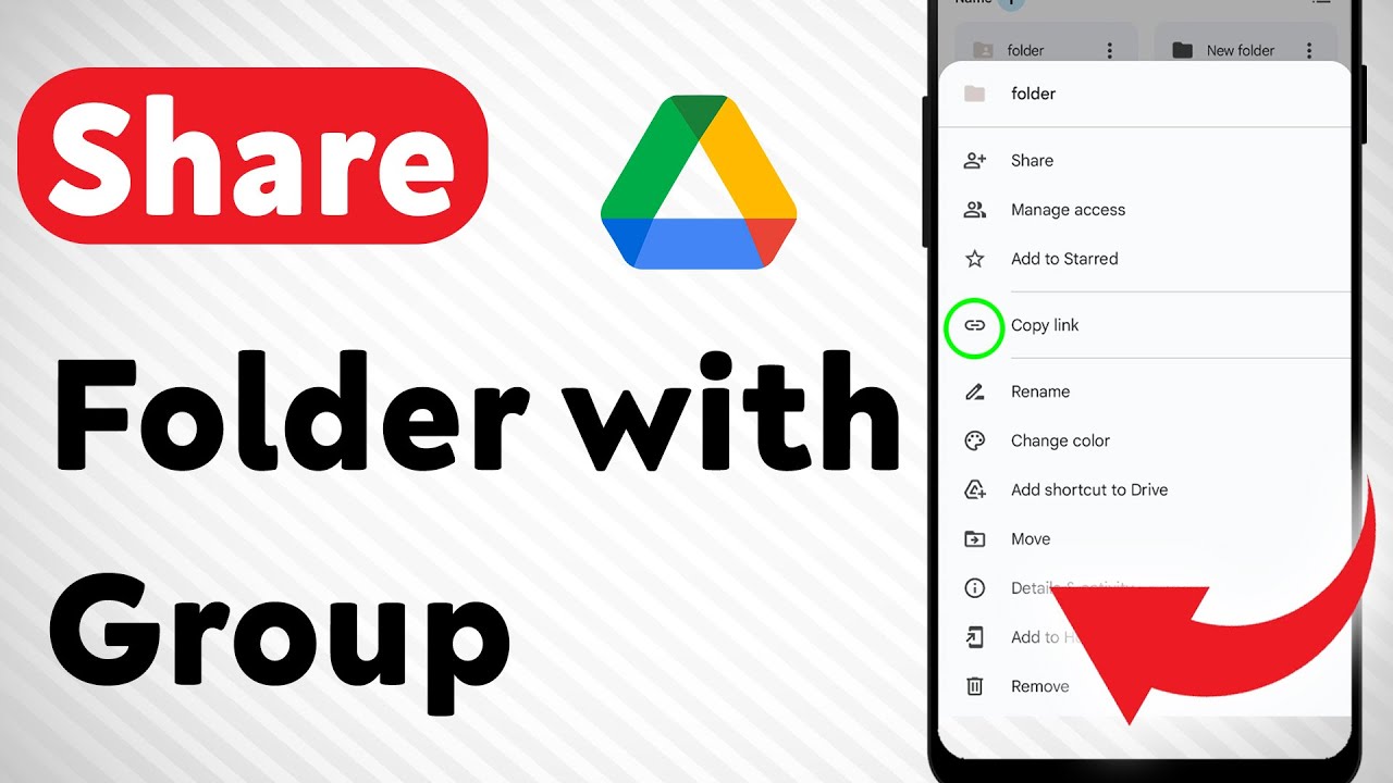 How to Share Google Drive Folder with a Group (Updated) - YouTube