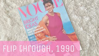 Vogue, July 1990- Vintage Magazine Full Flip Through