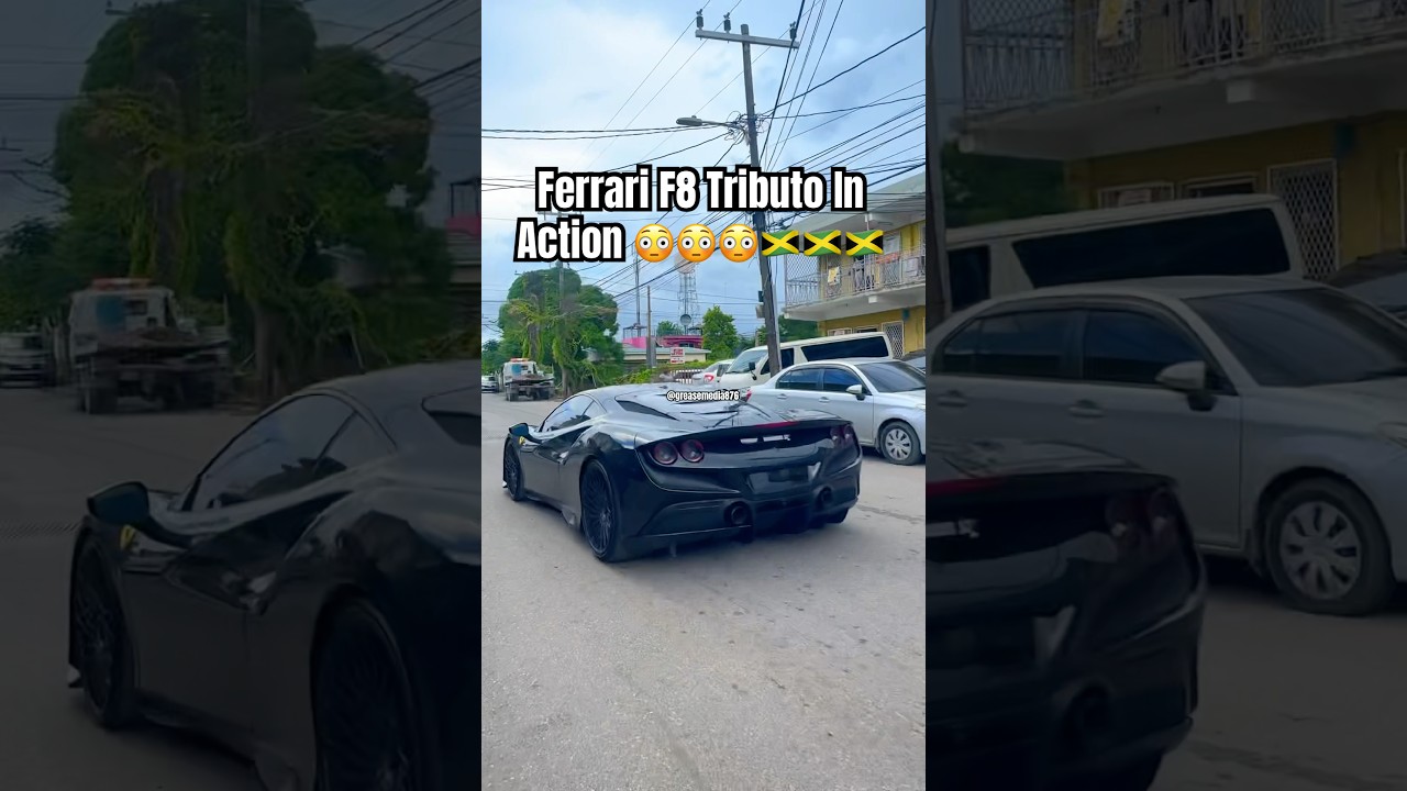 Ferrari F8 Tributo In Action 🇯🇲 