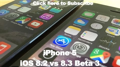 iOS 8.3 Beta 3 vs iOS 8.2 on iPhone 5