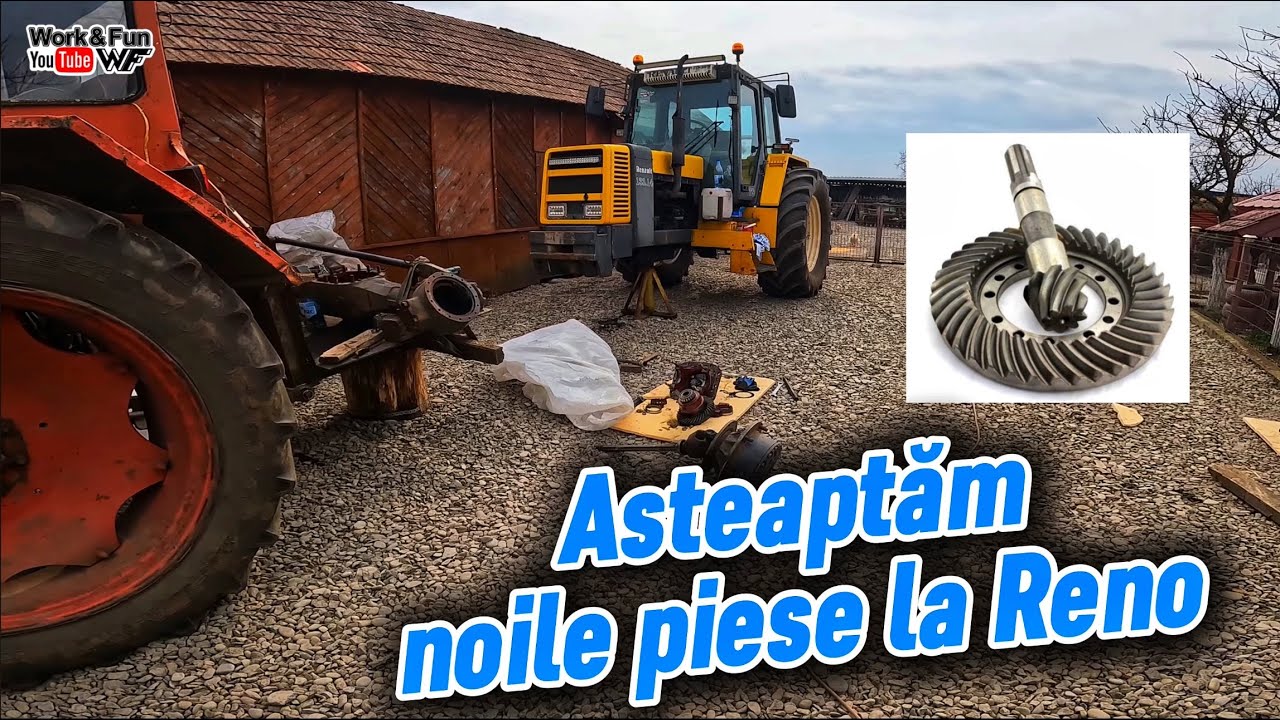 Probleme la grupul conic din puntea față 🤦‍♂️ #Renault 133-14 ts #agriculture