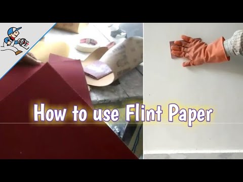 how to use flint paper or sand paper