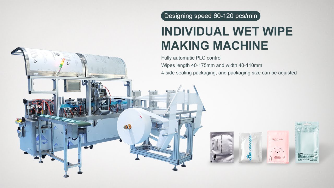 Individual Wet Wipe Making Machine | Personal Wipes Production Line ...