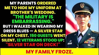 My Parents Begged Me to Hide My Uniform at My Brother's Wedding — Until 12 Veterans Saluted
