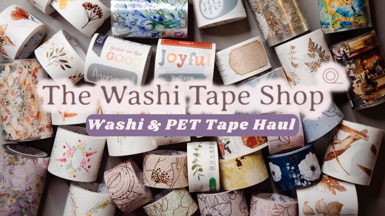 Washi Tape Shop Haul ✨ new washi tape sticker sets, wide tapes, PET tapes 