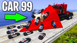Trolling Cops with 100 Ramp Cars on GTA 5 RP