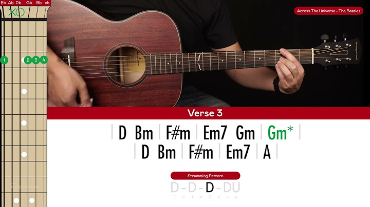 Across the Universe Guitar version - Guitar performance video thumbnail