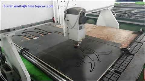 CNC router with NC studio control system