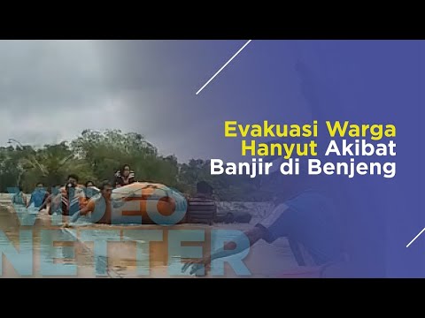 Evakuasi Warga Hanyut Akibat Banjir di Benjeng