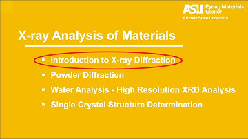 Practical introduction to X-ray diffraction - Introduction - video 1 of 4