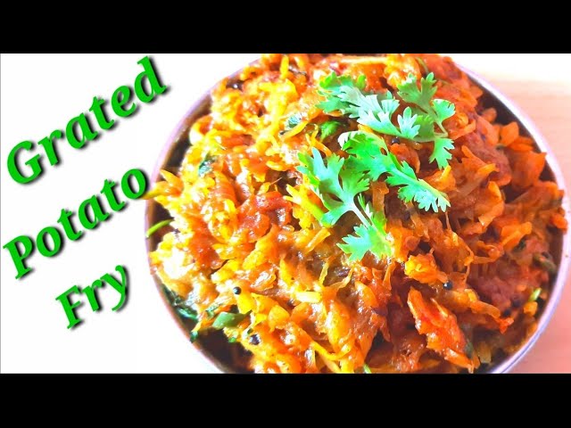 Grated Potato Fry | Grated Aloo Fry | potato recipes | N COOKING ART