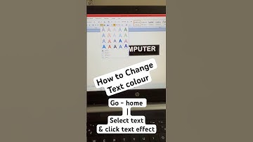 How to change text colour in ms word #video #shorts #symbol #text #youtube #algorithm #msword #yt