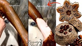 Coffee Soap Scrub For Skin Whitening | Sun Tan Removal Body Polishing Coffee Scrub Soap - 2in1