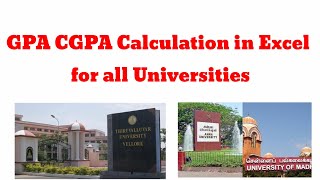Anna University GPA CGPA Calculation in Excel | All Universities | Anbarivu screenshot 2