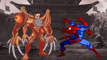 William Birkin Vs Mutant Spiderman | MARVEL VS CAPCOM MUGEN