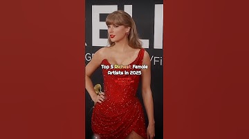 Top 5 richest female artists in 2025 ❤️‍🔥 | #taylorswift #shorts