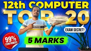 12Th Computer Science Top 20 Five Marks Public Exam 2026